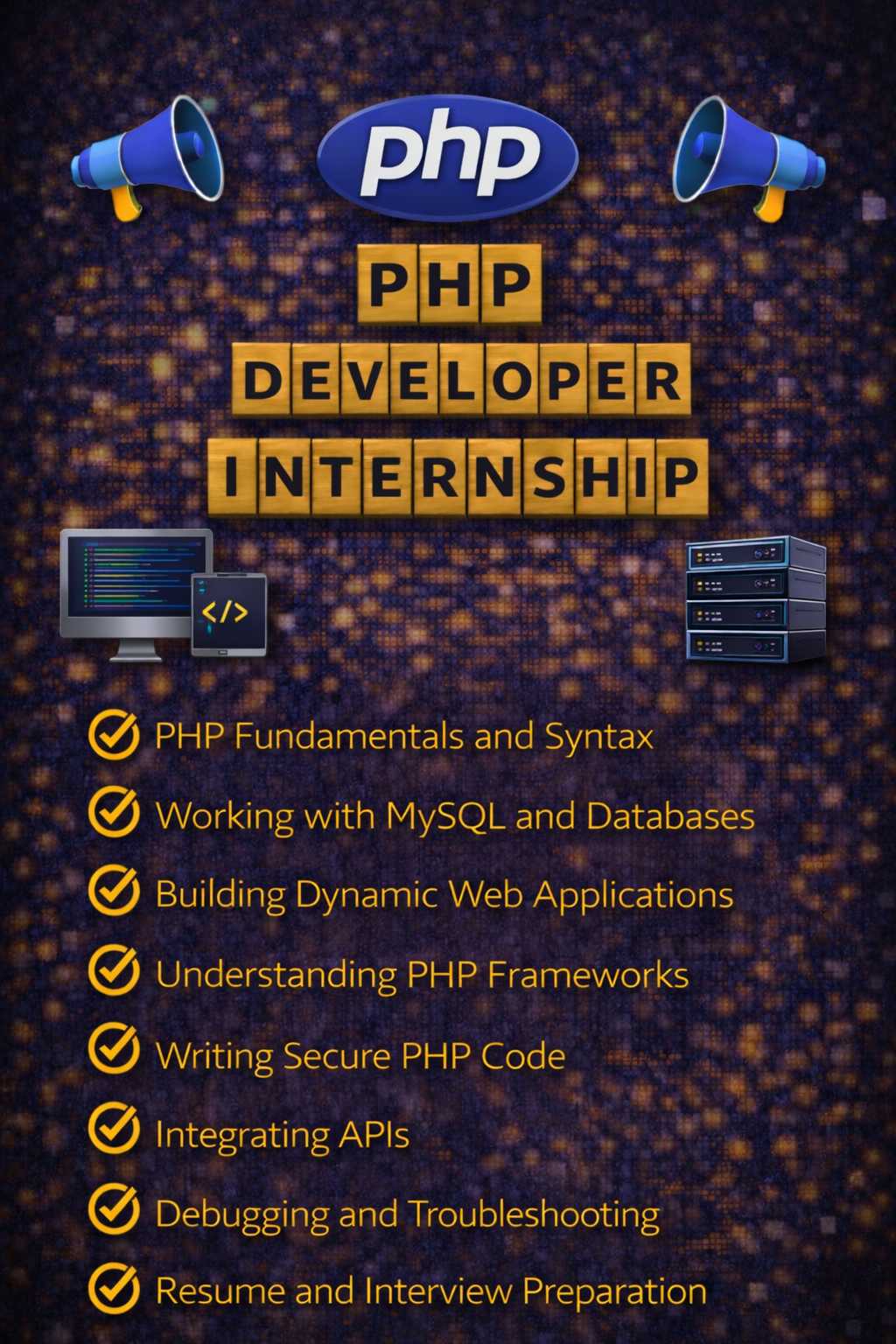 PHP developer internship