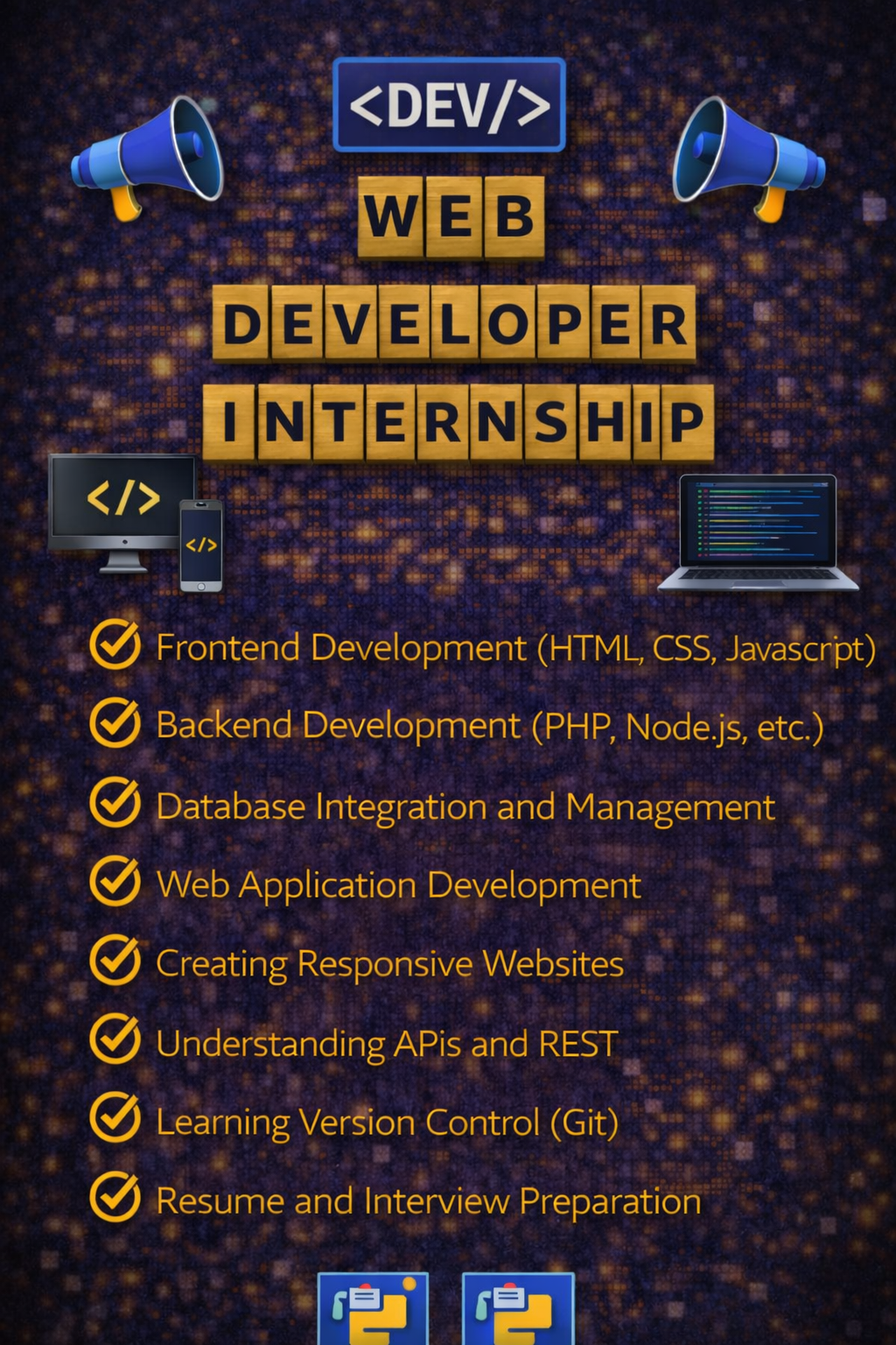 Web Developer Internship